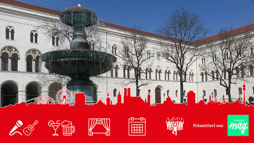 In der Ludwig-Maximilians-Universität findet am Wochenende das große Studenten Sommerfest statt.