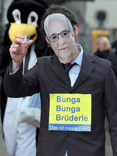 In diesem Fall auf Kosten von Rainer Brüderle.