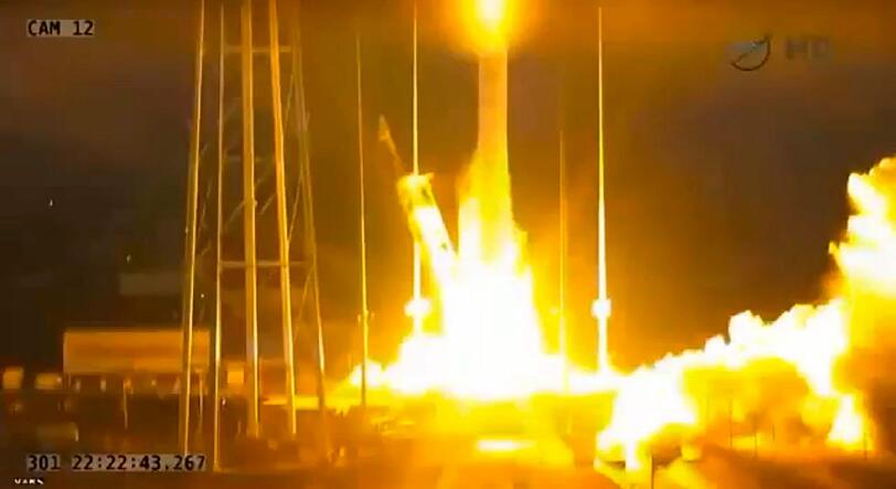 Rakete mit US-Raumfrachter «Cygnus» explodiert bei Start zur ISS: Die Bilder...