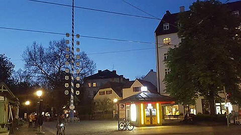 Über diese Beleuchtung regen sich Bürger in Haidhausen auf.