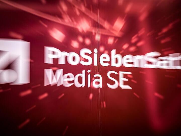 Blick auf das Logo der ProSiebenSat.1 Media SE. Foto: Sina Schuldt/dpa/Symbolbild