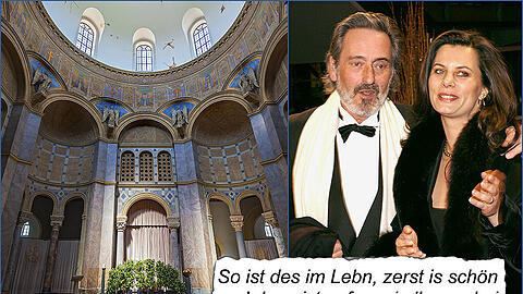 Beeindruckende Kulisse: Hier in der Aussegnungshalle am Nordfriedhof liegen am Sonntag Kondolenzbücher aus.