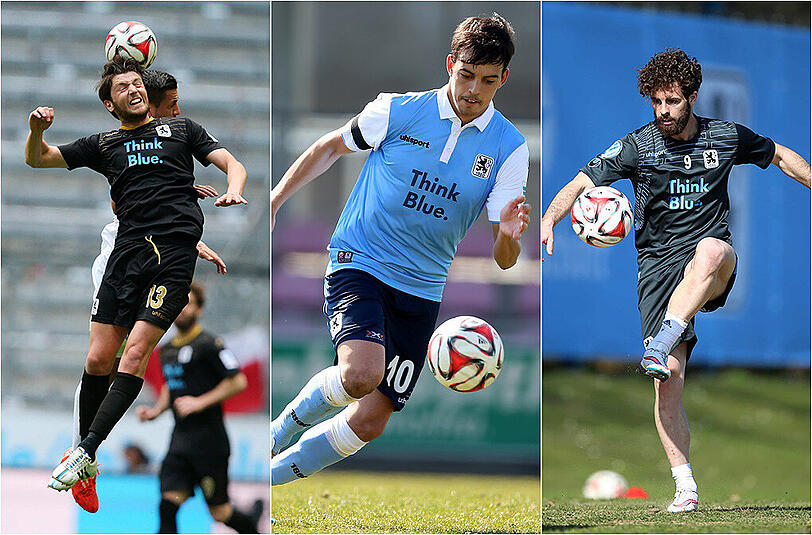 Am Donnerstag durften die drei Spanier des TSV 1860, Ilie Sanchez, Edu Bedia und Rodri wieder mitmachen.