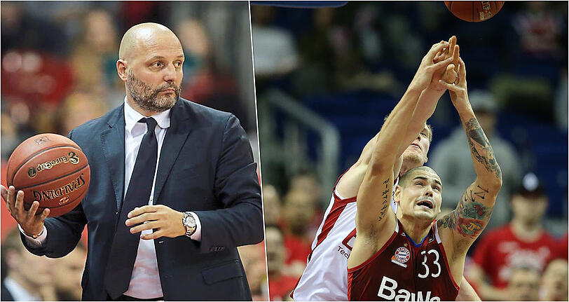 "Wenn wir das schaffen, können wir auch mit breiter Brust ins Halbfinale gehen&ldquo;, sagt Bayerns Maik Zirbes (rechts). Coach Sasa Djordjevic warnt vor dem Matchball.