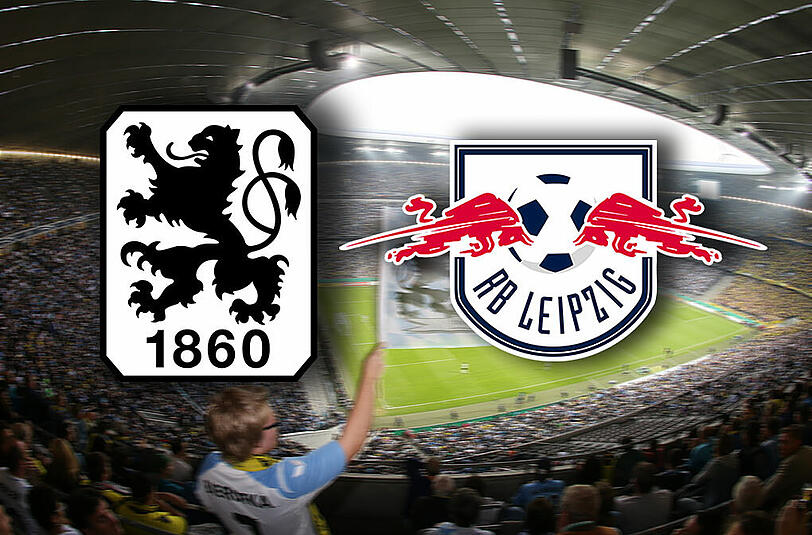 Der TSV 1860 spielt daheim gegen RB Leipzig: Hier gibt's das Spiel in der Allianz Arena im Liveticker.