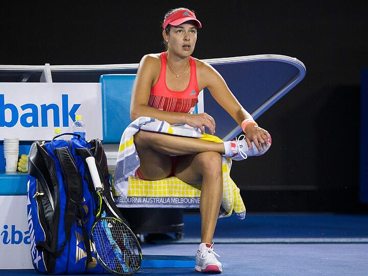Geschockt: Ana Ivanovic.