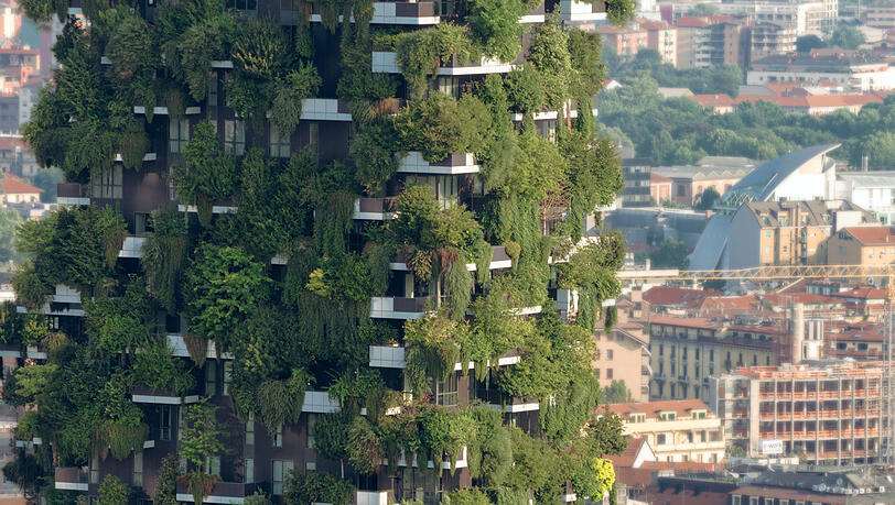 Eine Ikone des Fassaden-Walds ist Stefano Boeris "Bosco Verticale" in Mailand. Eine Ikone des Fassaden-Walds ist Stefano Boeris "Bosco Verticale" in Mailand.