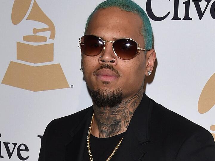 Chris Brown bei einer Grammy-Feier im Februar