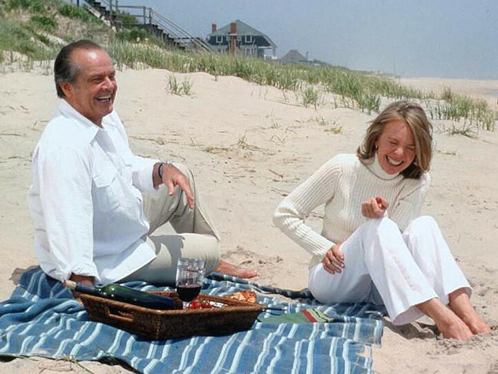 "Was das Herz begehrt": Harry (Jack Nicholson) ist ein in die Jahre gekommener Schwerenöter, der ein erhebliches Problem mit gleichaltrigen Frauen an seiner Seite hat - bis er auf Erica (Diane Keaton) trifft