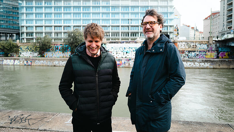 Daniel Kehlmann mit David Schalko (rechts).