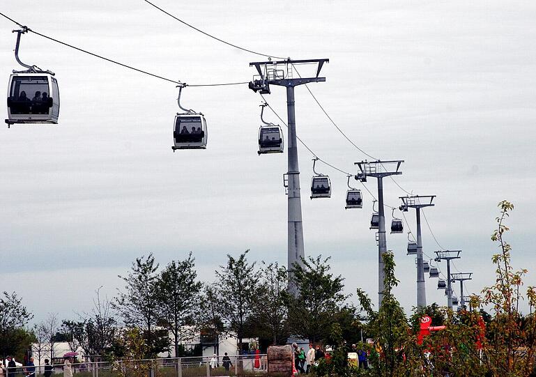 Bei der Buga 2005 gab es schon einmal eine Seilbahn in Riem - allerdings nur kurzzeitig.
