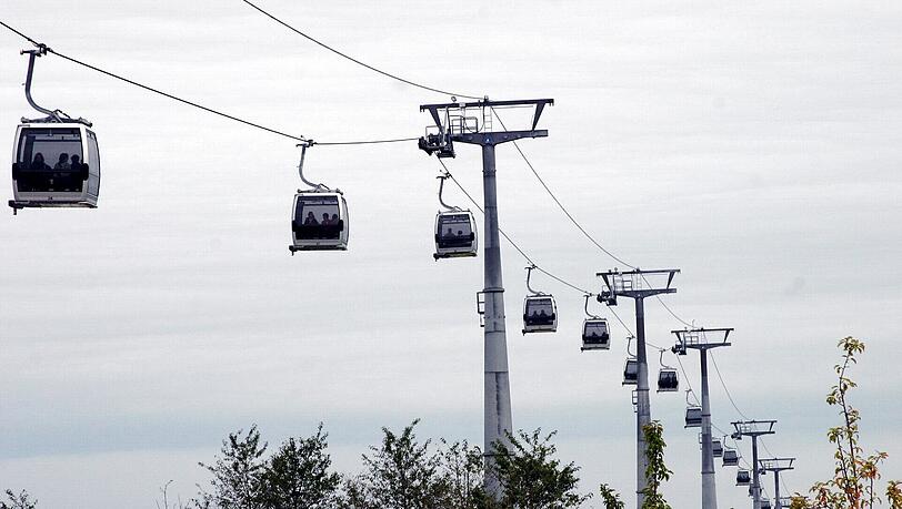 Bei der Buga 2005 gab es schon einmal eine Seilbahn in Riem - allerdings nur kurzzeitig.