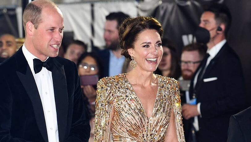 Prinz William und Herzogin Kate bei der James-Bond-Premiere.
