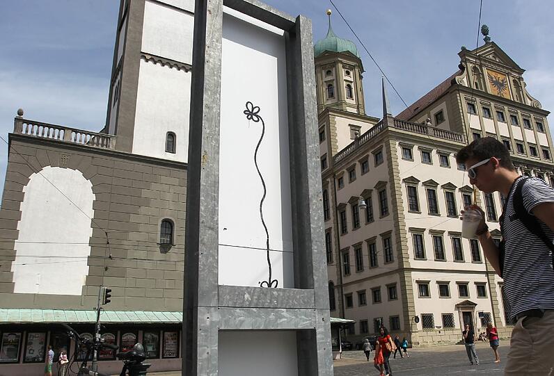 Die sogenannte Augsburg-Blume: Ein Graffiti-Künstler wurde jetzt wegen Sachbeschädigung verurteilt