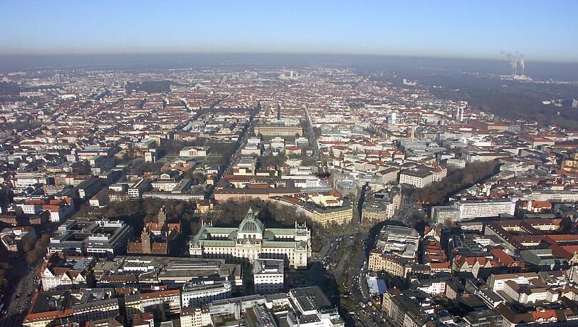 Der Lenbachplatz von oben.
