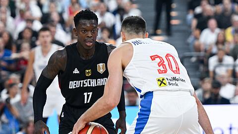 In der Defensive gefordert: Deutschlands Kapitän Dennis Schröder.