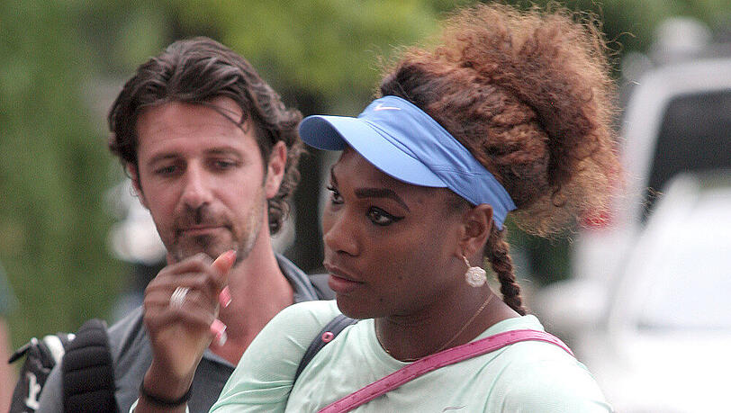 Tennis-Star Serena Williams mit Freund und Trainer Patrick Mouratoglou Tennis-Star Serena Williams mit Freund und Trainer Patrick Mouratoglou