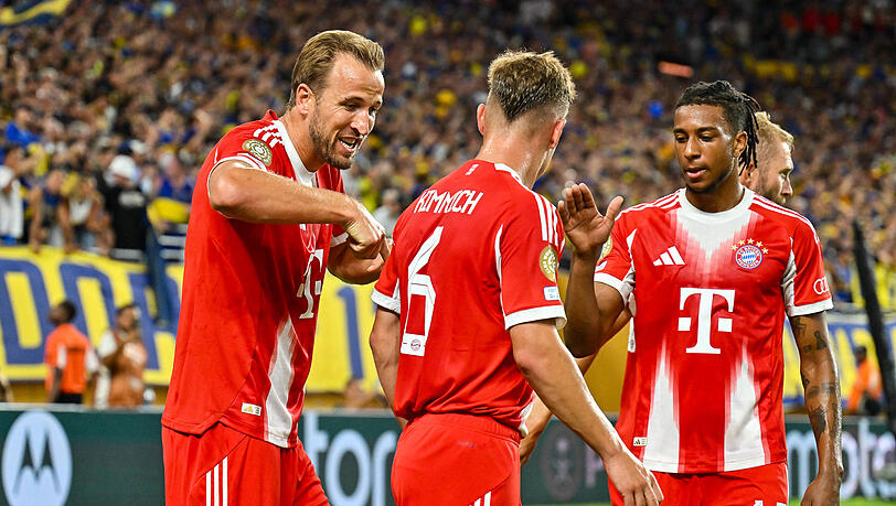 Dank der Tore von Harry Kane und Michael Olise gewinnen die Bayern gegen die Boca Juniors.