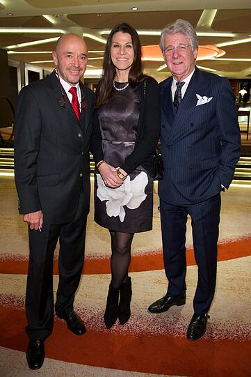 Christian Neureuther mit Marcel Reif und seiner Frau Prof. Dr. Marion Kiechle
