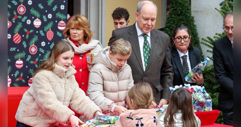 Prinzessin-Gabriella-und-Prinz-Jacques-verteilen-Weihnachtsgeschenke
