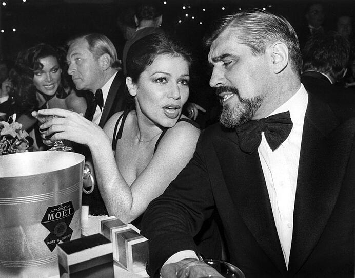 Mitte der 70er: Hannelore Elsner und ihr geschätzter Kollege Mario Adorf beim Filmball in München.