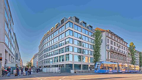 Das "B.munich" in der Bayerstra&szlig;e 25 umfasst rund 7000 Quadratmeter B&uuml;rofl&auml;che sowie 1800 Quadratmetern Retail- und Gastronomiefl&auml;che.