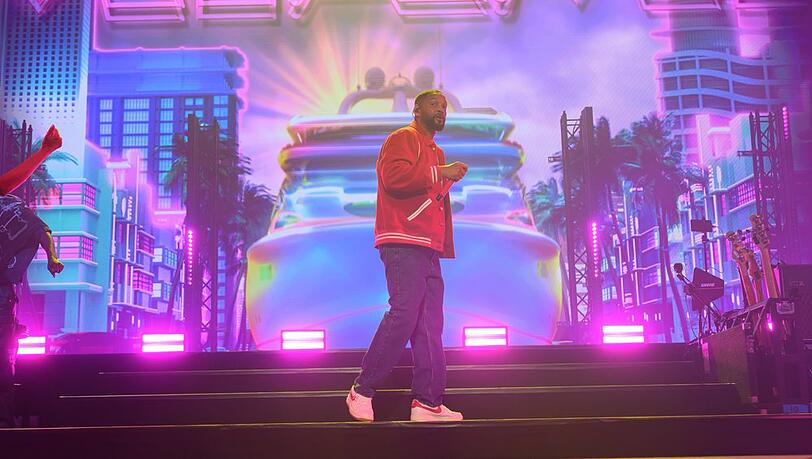 Will Smith w&auml;hrend eines Auftritts auf seiner Tour im vergangenen Jahr.