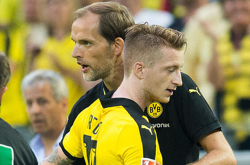 BVB-Coach Thomas Tuchel kann in Hamburg wieder auf Nationalspieler Marco Reus bauen.