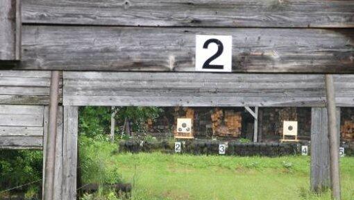 Ein Schießstand in der Anlage im Forstenrieder Park. Ein Schießstand in der Anlage im Forstenrieder Park.