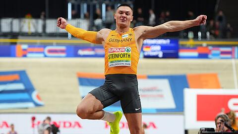 Siebenkämpfer Till Steinforth holte Bronze mit deutschem Rekord.