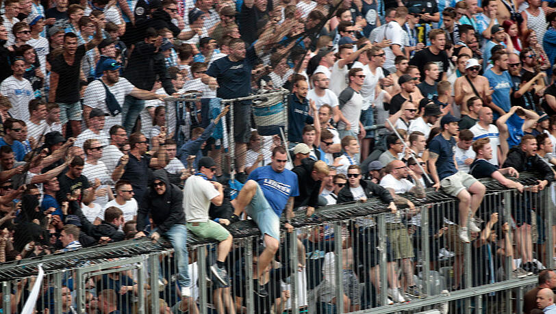 Löwen-Fans in der Allianz Arena. Laut Bericht soll sich die rechte Szene vor allem in Block 132 aufhalten. Löwen-Fans in der Allianz Arena. Laut Bericht soll sich die rechte Szene vor allem in Block 132 aufhalten.