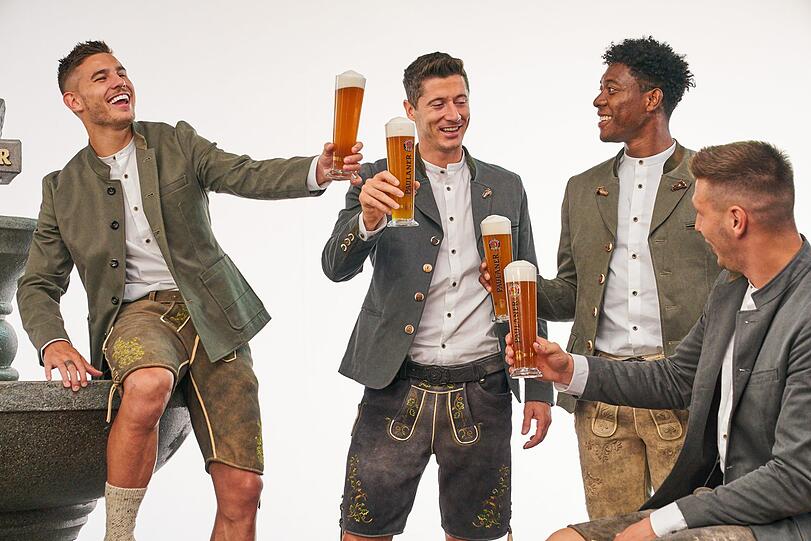 Die Bilder vom Lederhosen-Shooting des FC Bayern.