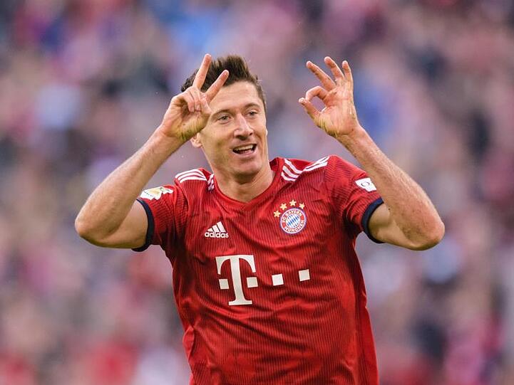 Torjäger Robert Lewandowski vom FC Bayern München. Foto: Matthias Balk/Archivbild