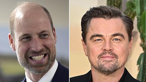 Prinz William (li.) und Leonardo DiCaprio setzen sich für den Umweltschutz ein.
