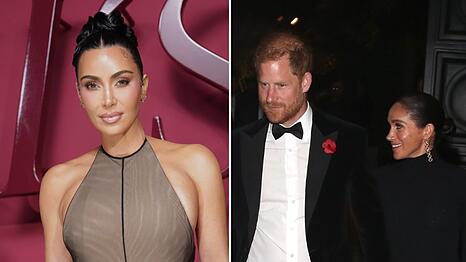 Kim Kardashian hat erkl&auml;rt, warum sie nach einer Party im November Fotos von Harry und Meghan l&ouml;schte.