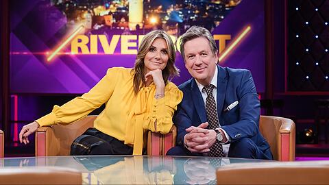 Kim Fisher und Jörg Kachelmann moderieren gemeinsam die MDR-Talkshow "Riverboat"