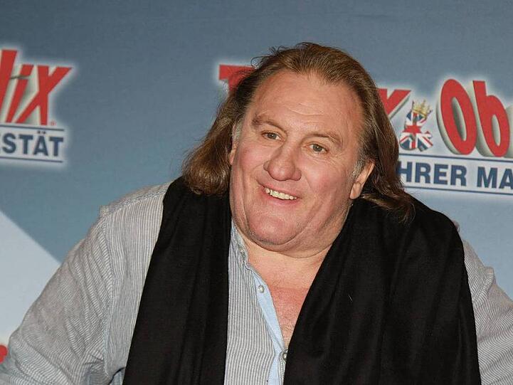 Gut gelaunt und genährt: Gérard Depardieu bei einem Presse-Event zu seinem Film "Asterix & Obelix" im Jahr 2012