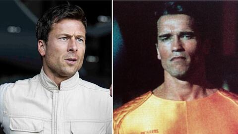 Vor fast 40 Jahren nahm Arnold Schwarzenegger in "The Running Man" die muskulösen Beine in die muskulöse Hand. Ab dieser Woche ist Glen Powell an der Reihe.