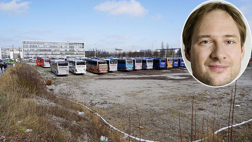 Diese idyllische Brache im Besitz der Stadt ist für eine provisorische Philharmonie am U-Bahnhof Messestadt West reserviert. Nikolaus Pont ist wenig begeistert. Diese idyllische Brache im Besitz der Stadt ist für eine provisorische Philharmonie am U-Bahnhof Messestadt West reserviert. Nikolaus Pont ist wenig begeistert.
