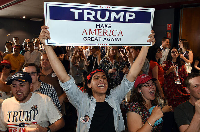 Unter Trump-Wählern macht sich Euphorie breit.