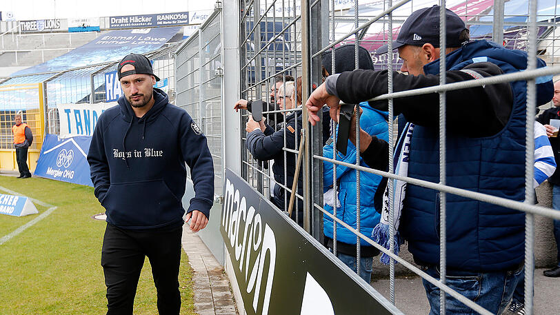 Zum Zuschauen verdammt: Timo Gebhart im Grünwalder Stadion.
