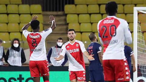 Kevin Volland (M.) war für Monaco der Matchwinner.