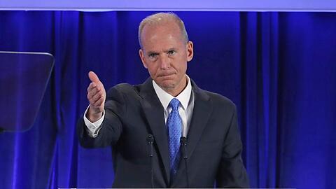 Dennis Muilenburg Ende April während des jährlichen Boeing-Aktionärstreffens im Field Museum für Naturkunde in Chicago.