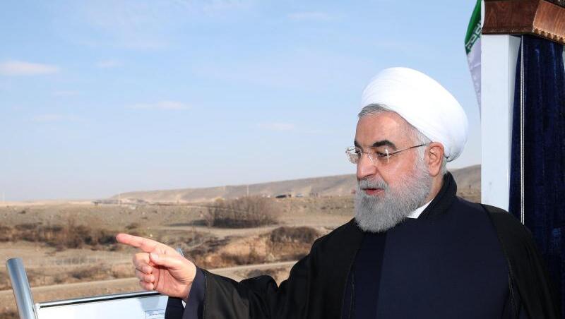 Irans Präsident Hassan Ruhani. Irans Präsident Hassan Ruhani.