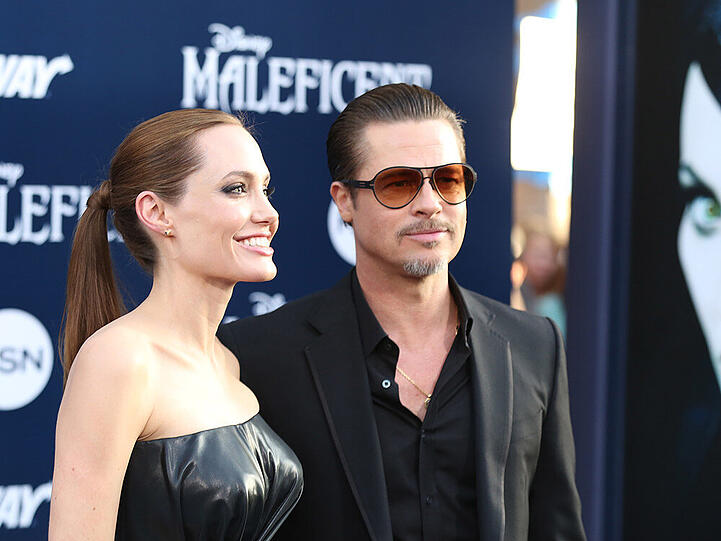Angelina Jolie und Brad Pitt bei der Premiere von "Maleficent"