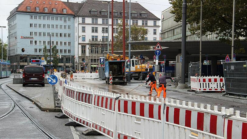 So sieht's seit Mittwoch am Münchner Hauptbahnhof aus: Baustelle soweit das Auge reicht
