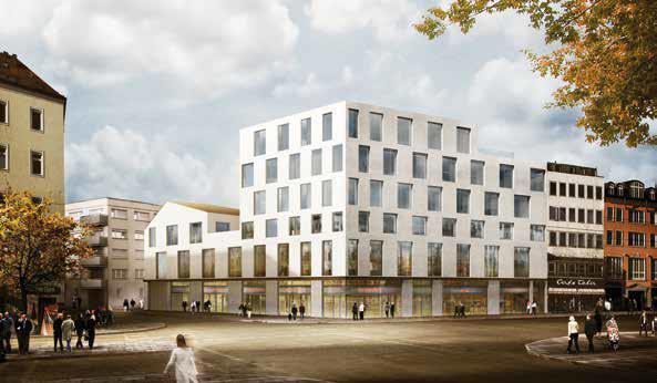 Und so schaut das neue Geschäfts- und Bürogebäude aus, wenn&rsquo;s im kommenden Jahr fertig wird.