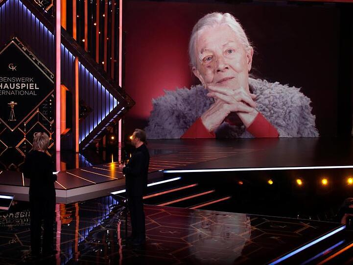 Vanessa Redgrave meldete sich per Videobotschaft zu Wort.