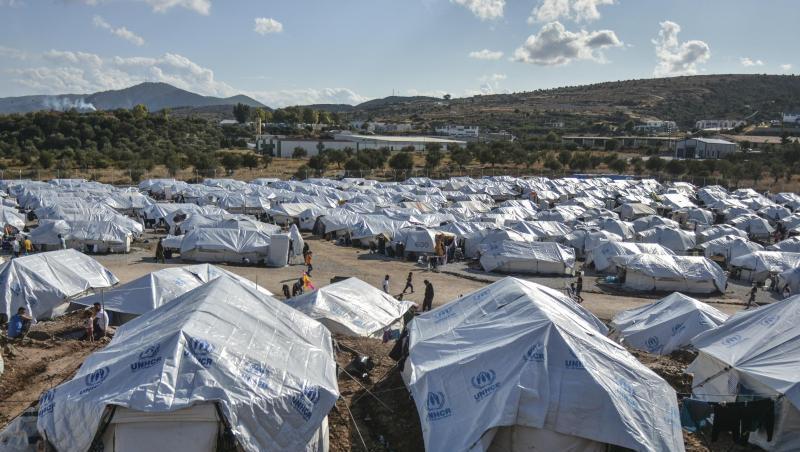Das provisorische Zeltlager "Kara Tepe": Das Lager soll noch schlimmer als das Lager Moria sein, das vor gut 100 Tagen bei einem Großbrand zerstört wurde.