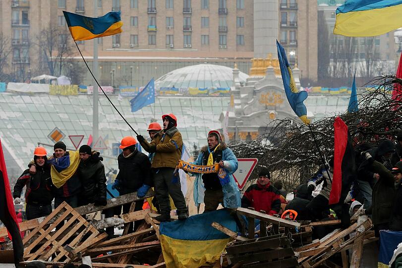 Bilder von den Protesten in der Ukraine. Die Gewalt der Regierung wird von Tag zu Tag härter.
